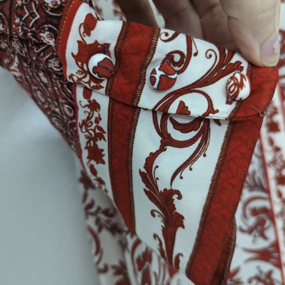 Alice + Olivia Willa Paisley Puff-Sleeve Top - Picture 7 of 7